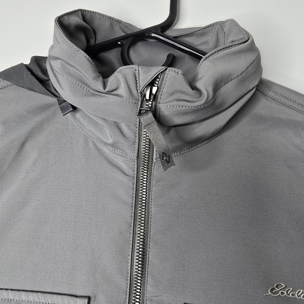EDDIE BAUER Mens TRAVEX Gray Sz Small Full Zip Jacket Lightweight Travel Outdoor - Picture 5 of 13